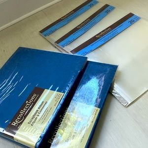 Two Recollections 12x12 photo albums with 3 sets of 20 page refills